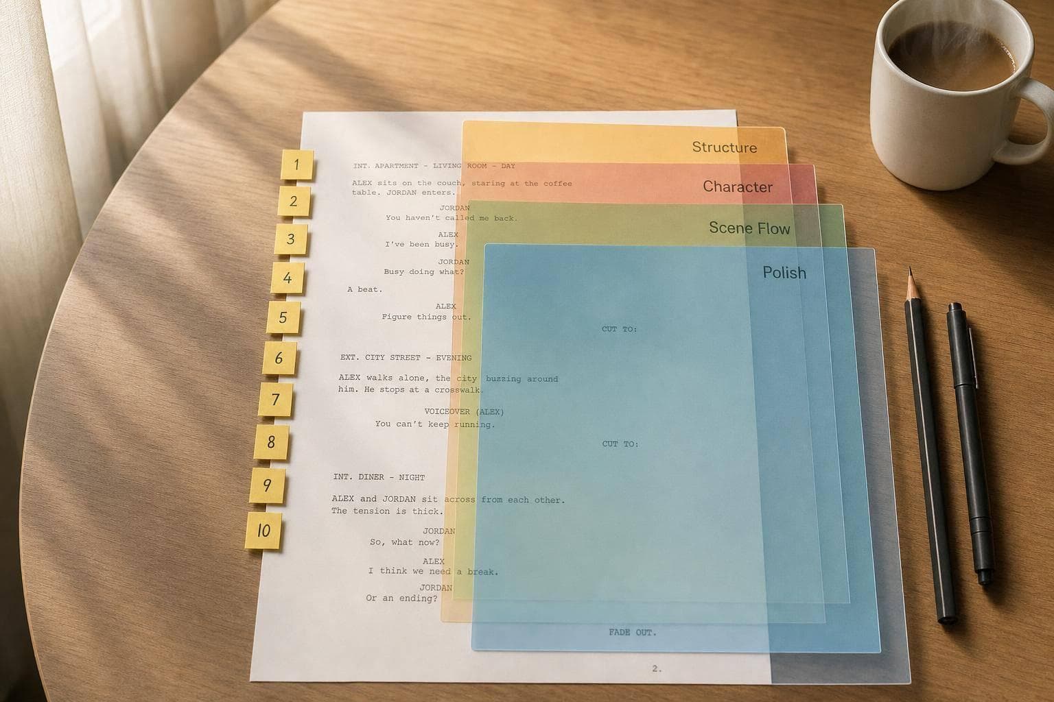 10 Revision Priority Note Examples for Scripts